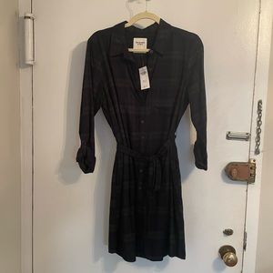 NWT Abercrombie & Fitch flannel shirt dress